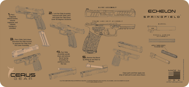 Springfield® Echelon Instructional Gun Mat