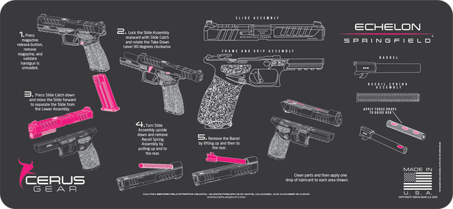 Springfield® Echelon Instructional Gun Mat