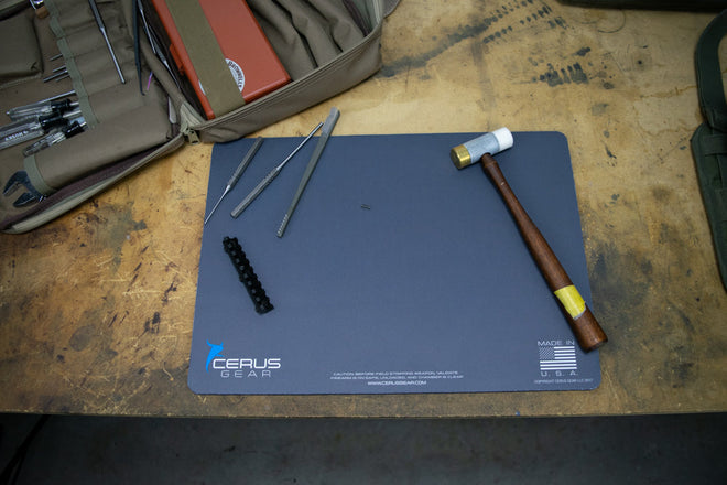 CERUS BLUE GUN CLEANING MAT GREY