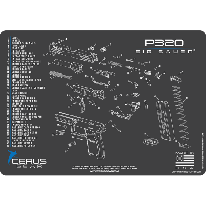 SIG SAUER P320 CLEANING MAT