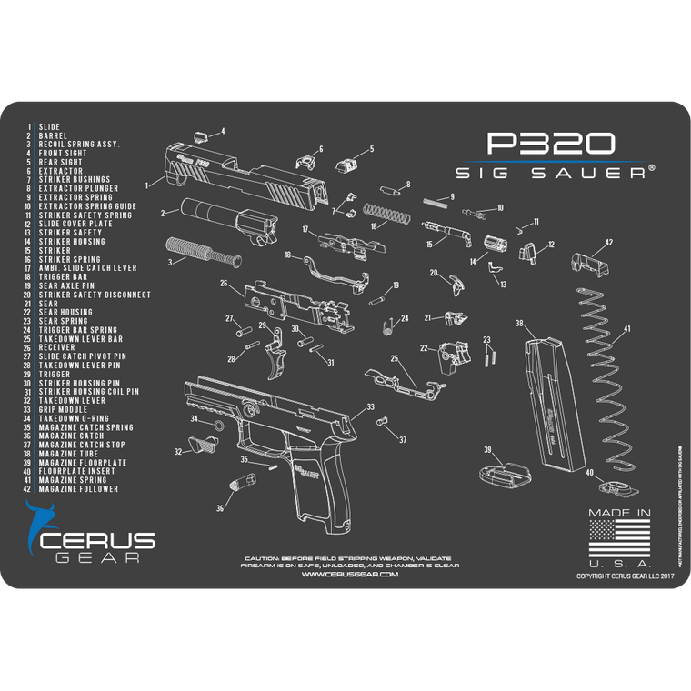SIG SAUER P320 CLEANING MAT