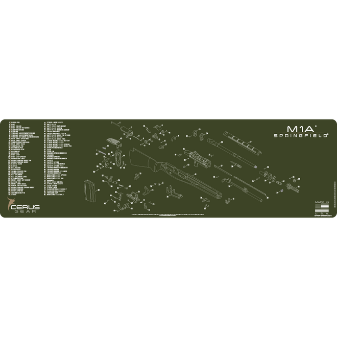 Springfield® M1A® Schematic Magnum Gun Mat