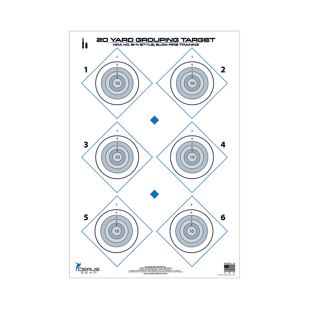 20 Yard Grouping Target Pack