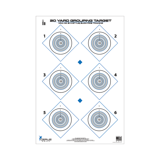 20 Yard Grouping Target Pack