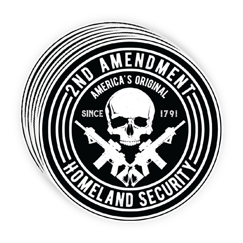 2nd Amendment Decal Die Cut Sticker Indoor/Outdoor Use Size: 3" x 3". Firearm sticker