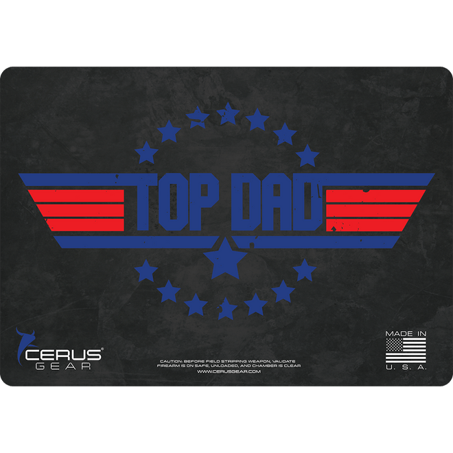 Father's Day Top Dad Handgun Mat