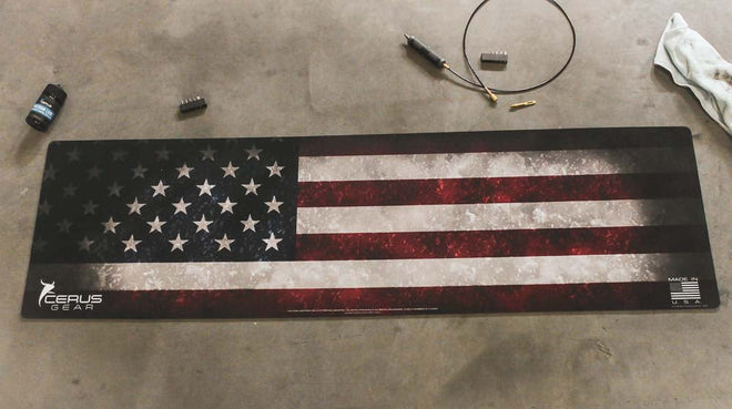 American Flag Gun Mat