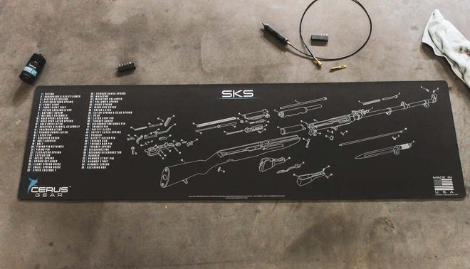 SKS Schematic Rifle Mat