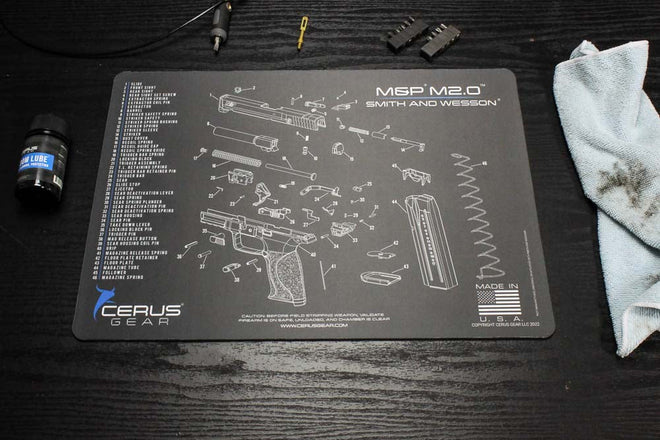 Smith & Wesson® M&P® M2.0 Schematic Handgun Mat