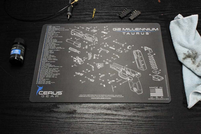 Taurus G2 Millenium Schematic Handgun Mat