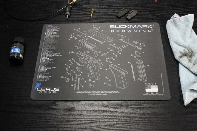 Browning® Buckmark® Schematic Handgun Mat