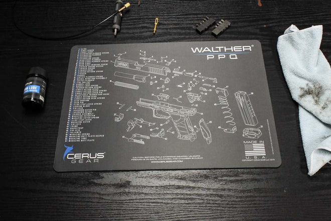 Walther® PPQ® Schematic Handgun Mat
