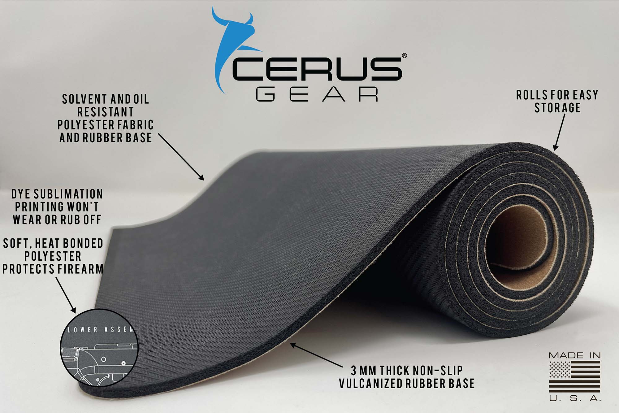 AR-15 Come and Take It Handgun Mat